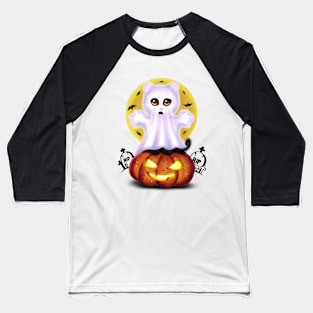 Ghost the cat Baseball T-Shirt